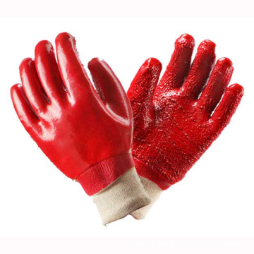 Red Full Coated PVC Gloves